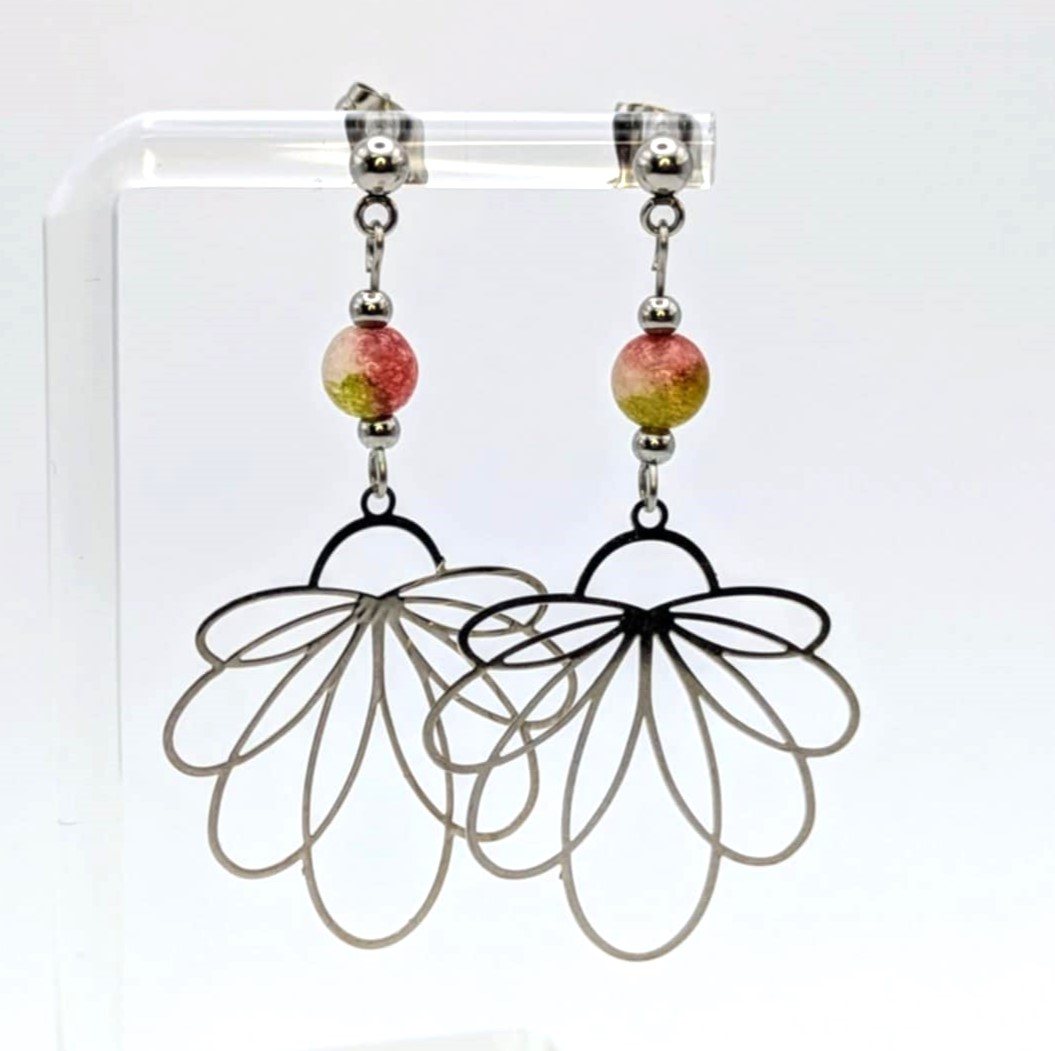 Boucles d'oreilles pendantes - Tourmaline (GL-AM 23-05-42-3)