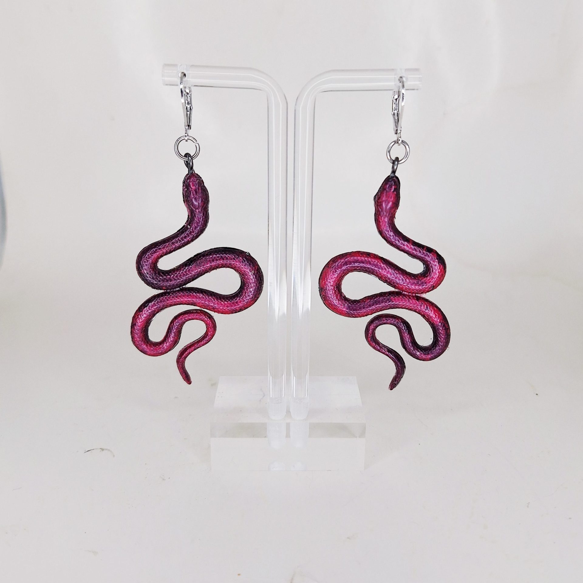 Boucles d'oreilles Serpents Pink Stardew