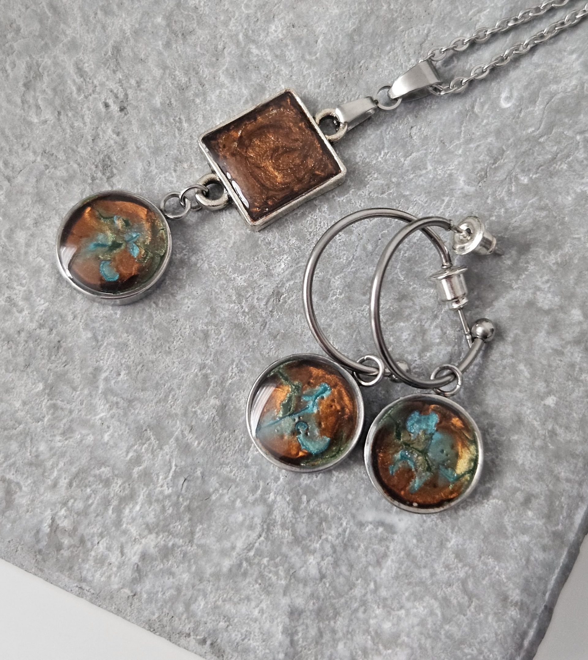 Ensemble Les nébuleuses | Collier et boucles