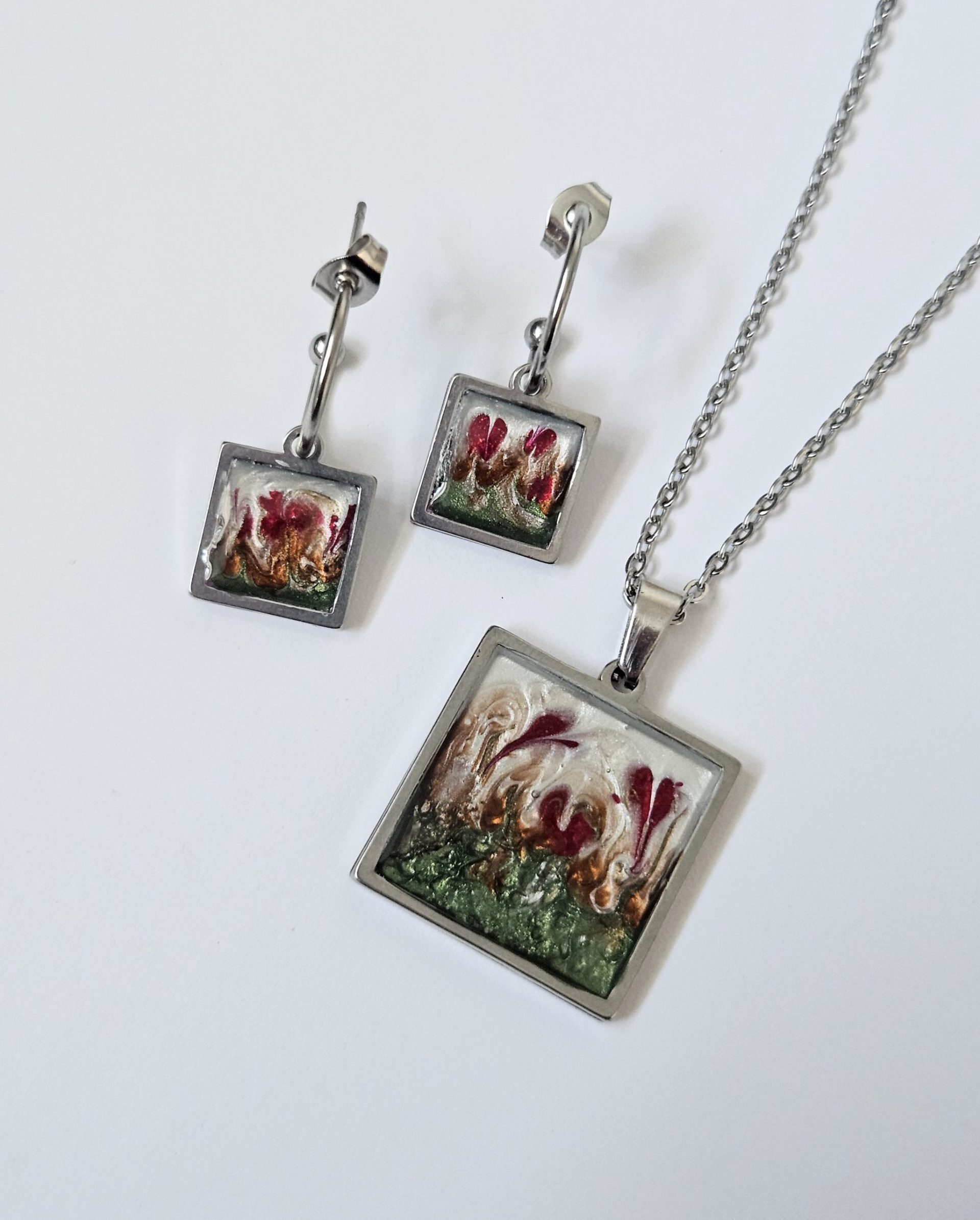 Ensemble Floral | Collier et boucles