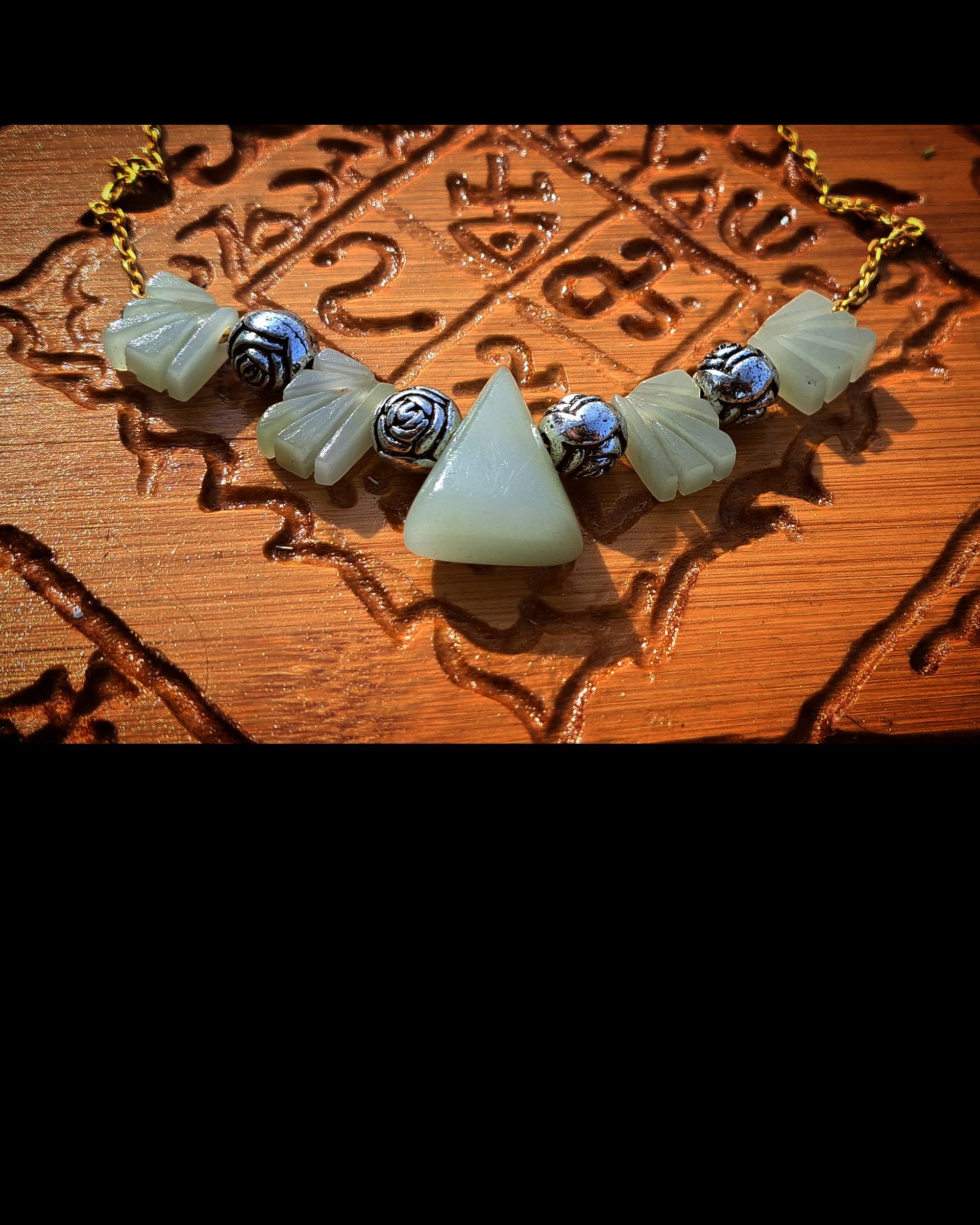 collier stéatite rare fait a la main #2
