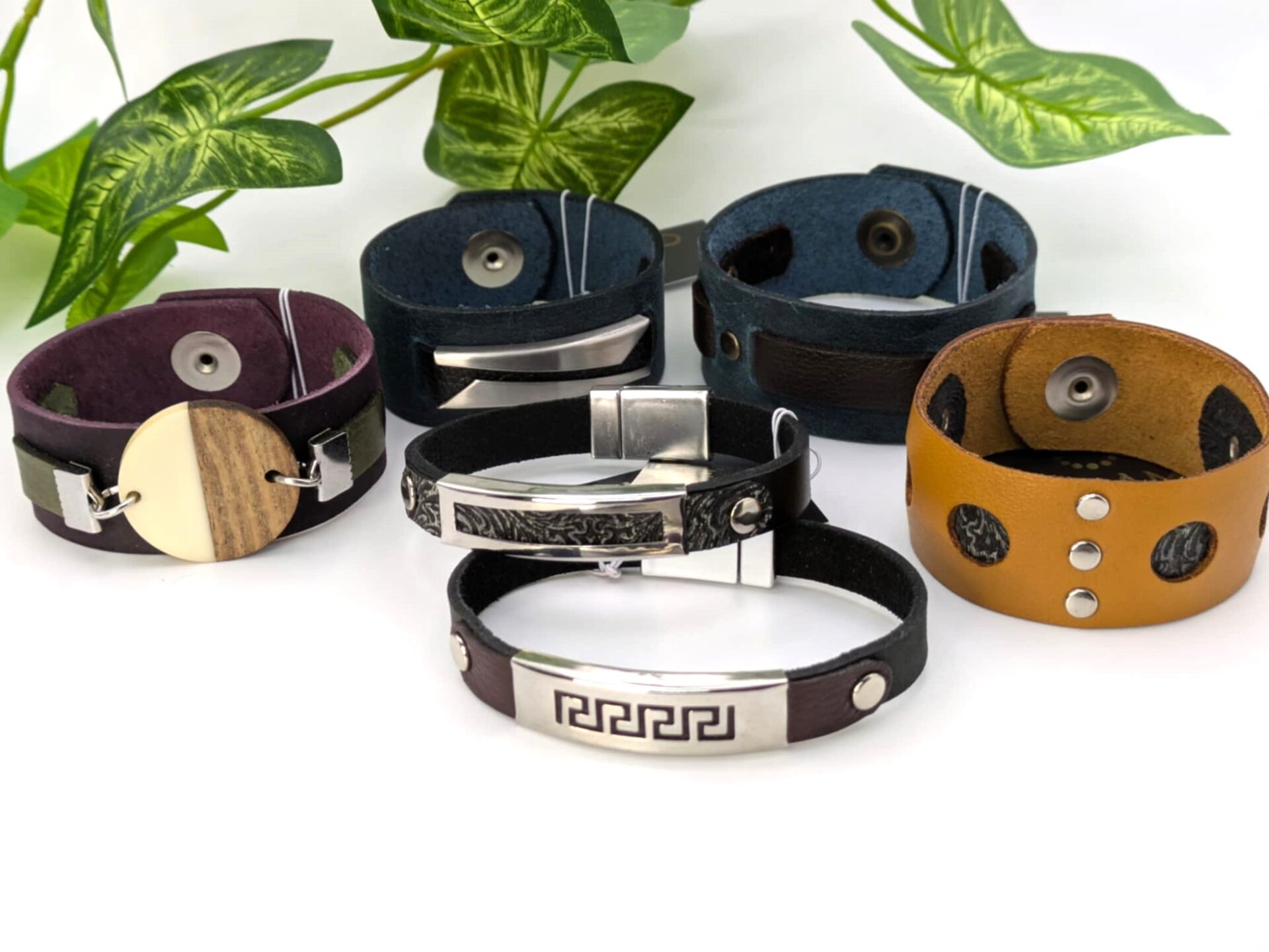 Bracelet en cuir sur mesure (GL-AM)