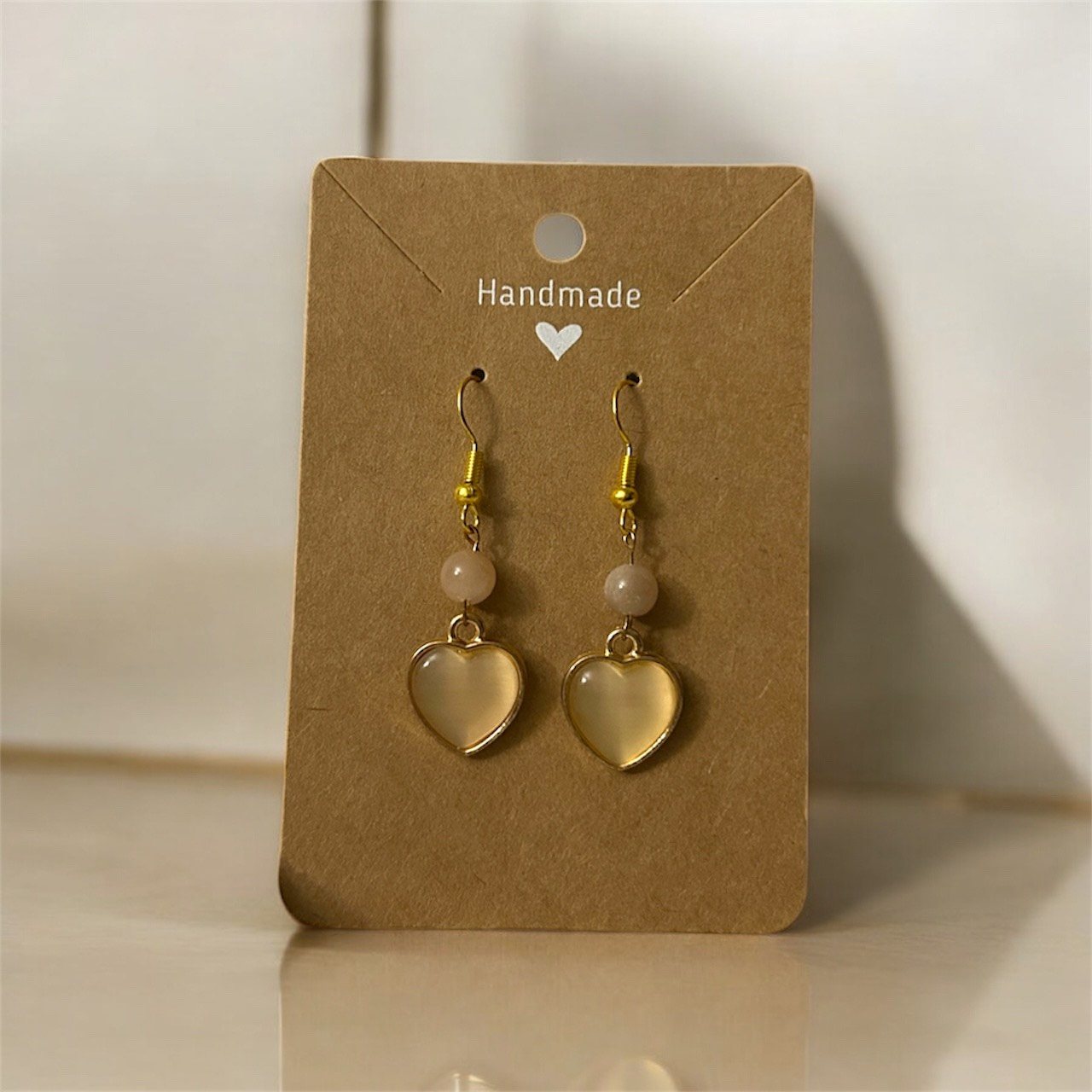 Boucles d'oreilles coeur (or)