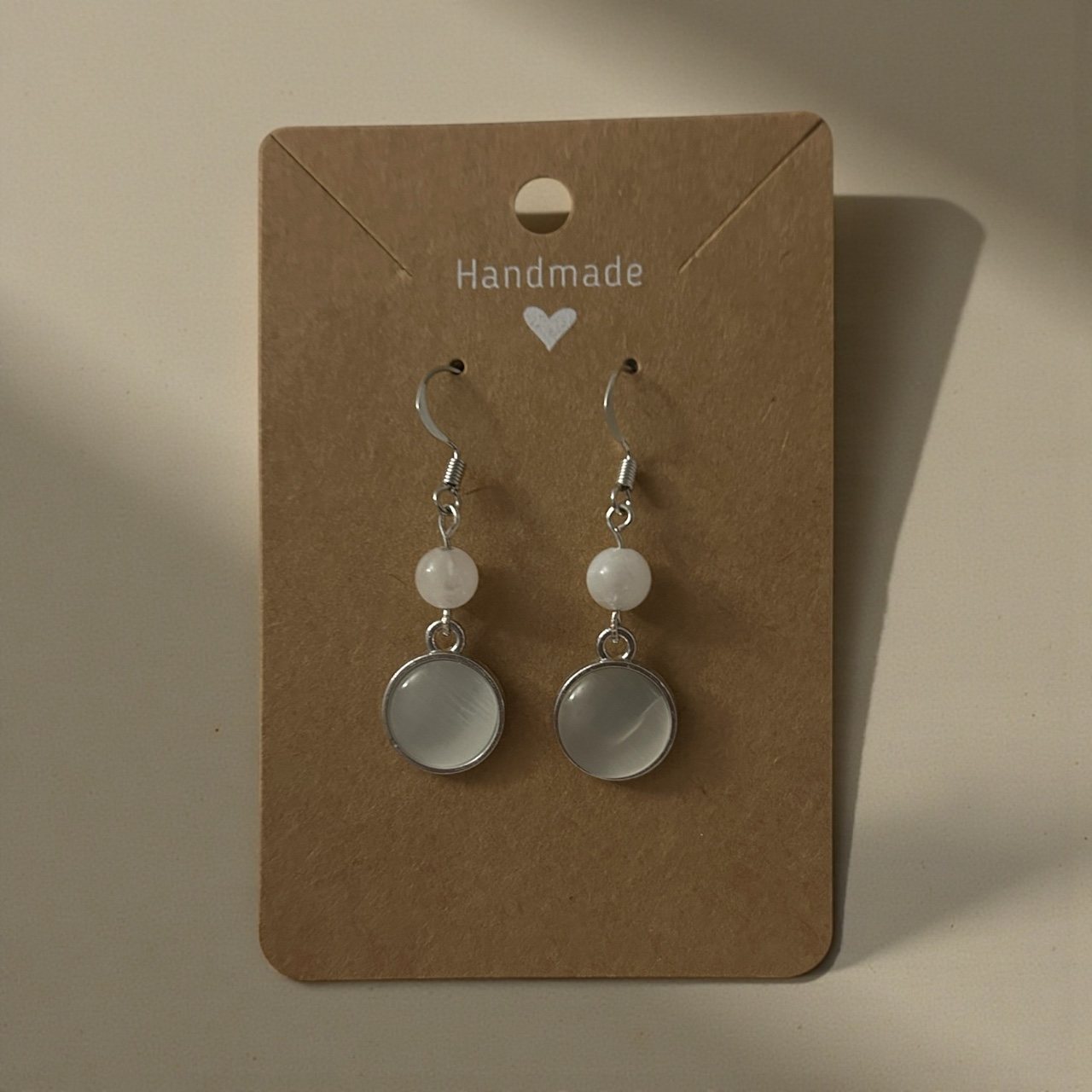 Boucles d’oreilles rondes (argent)