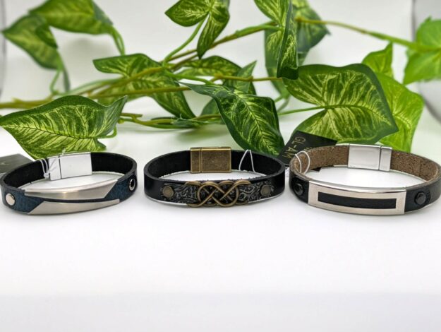 Bracelet en cuir magnétique (GL-AM 42)