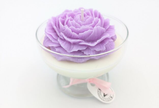 Bougie coupe fleur